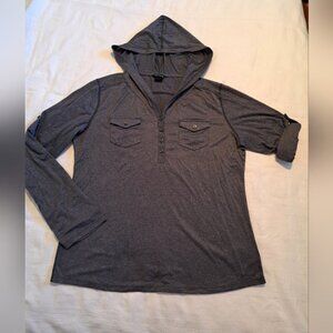 Marmot women's size XL Laura convertible sleeve hooded top, EUC